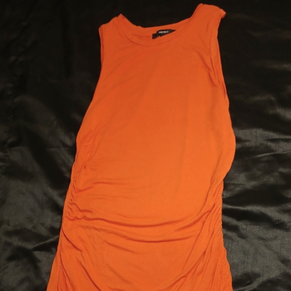 Orange dress size M.